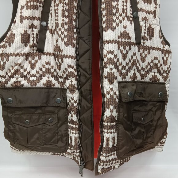 Sean John Aztec Southwest Print Puffer Vest Size 3XL - Picture 7 of 9